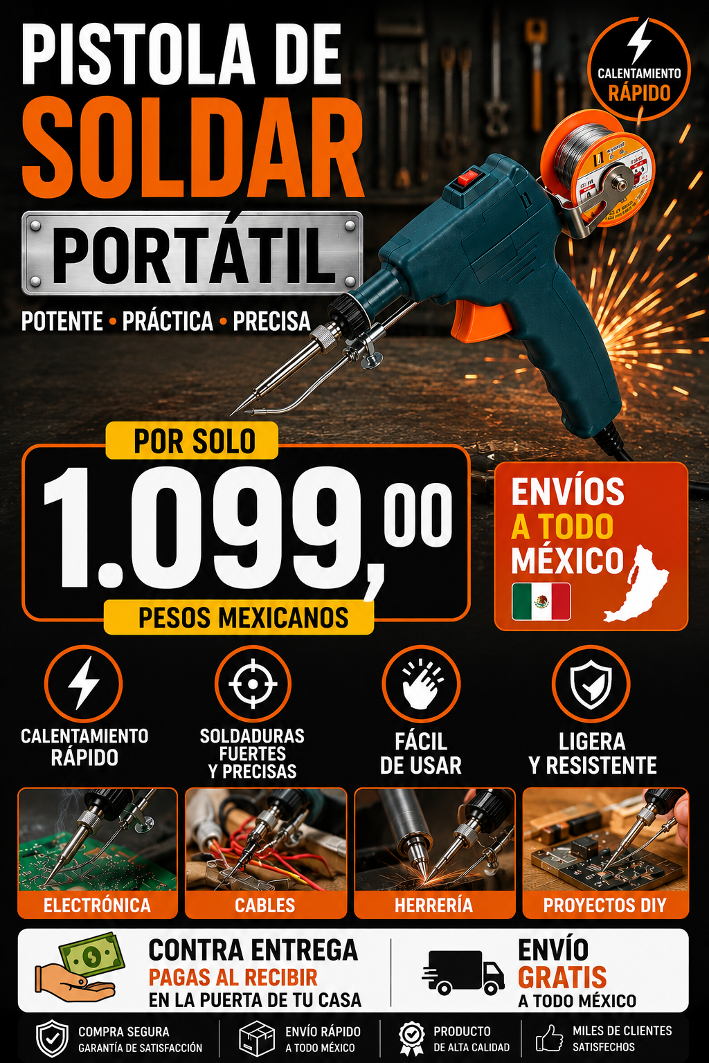 Kit De Pistola De Soldar + Envío gratis