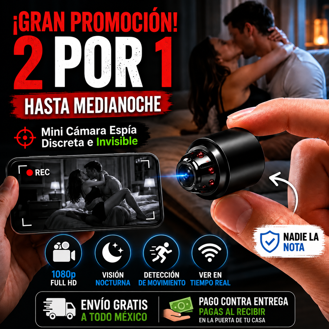 Mini Camara espia x5 COMPRA 1 Y LLÉVATE 2